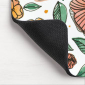 Waterverf- en inktbloemen -  palet muismat (Hoek)