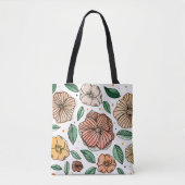 Waterverf- en inktbloemen -  palet tote bag (Voorkant)