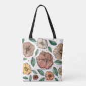 Waterverf- en inktbloemen -  palet tote bag (Achterkant)