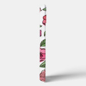Waterverf en inktbloemen - roze en groen Case-Mate iPhone case (Achterkant / Rechts)