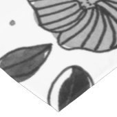 Waterverf en inktbloemen - zwart-wit tafelkleed (Gekanteld)