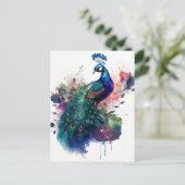 Waterverf en inktcultuur briefkaart (Staand voorkant)