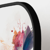 Waterverf en inktcultuur pickleball paddle (Links Detail)