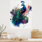 Waterverf en inktcultuur poster (Keuken)