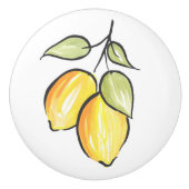 Waterverf- en inktlemmetjes keramische knop (Voorkant)