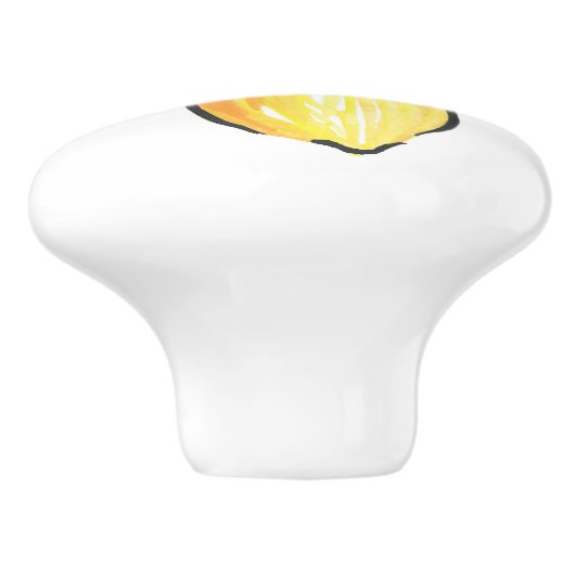 Waterverf- en inktlemmetjes keramische knop (Zijkant)