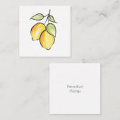 Waterverf- en inktlemmetjes notitiekaartje (Voorkant / Achterkant)