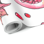 Waterverf- en inktpatroon in poedervorm cadeaupapier (Rol Hoek)