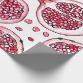 Waterverf- en inktpatroon in poedervorm cadeaupapier (Hoek)