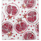 Waterverf- en inktpatroon in poedervorm douchegordijn (Voorkant)