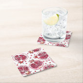 Waterverf- en inktpatroon in poedervorm kartonnen onderzetters (Insitu)