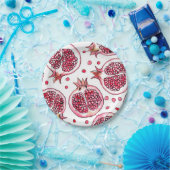 Waterverf- en inktpatroon in poedervorm papieren bordje (Feest)