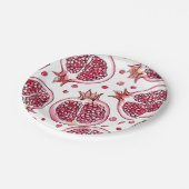 Waterverf- en inktpatroon in poedervorm papieren bordje (Gekanteld)