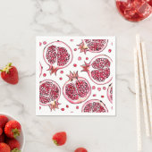 Waterverf- en inktpatroon in poedervorm servet (Insitu)