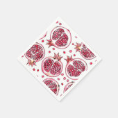 Waterverf- en inktpatroon in poedervorm servet (Hoek)