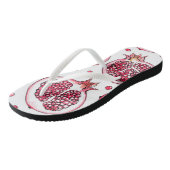 Waterverf- en inktpatroon in poedervorm teenslippers (Schuin)