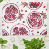 Waterverf- en inktpatroon in poedervorm theedoek (Gevouwen)