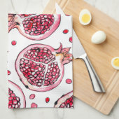 Waterverf- en inktpatroon in poedervorm theedoek (Quarter Fold)