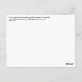 Waterverf en kalligrafie Wet van de attractie Quot Briefkaart (Achterkant)