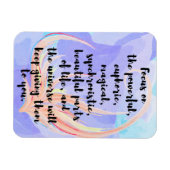 Waterverf en kalligrafie Wet van de attractie Quot Magneet (Horizontaal)