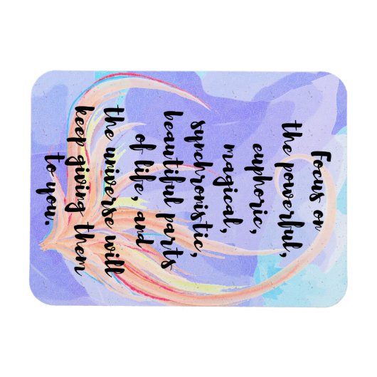 Waterverf en kalligrafie Wet van de attractie Quot Magneet (Horizontaal)