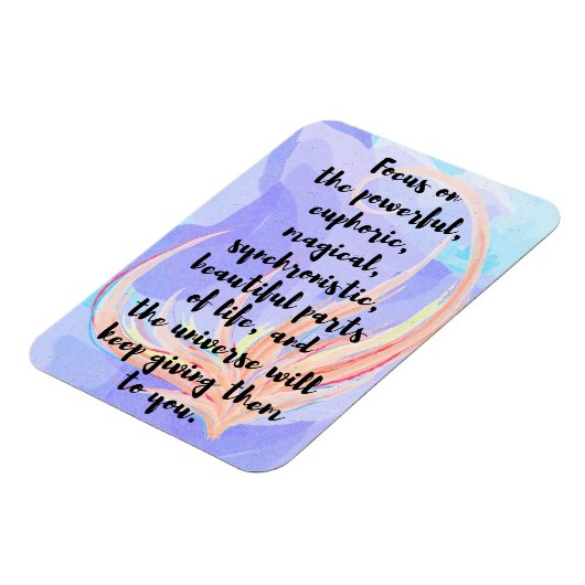 Waterverf en kalligrafie Wet van de attractie Quot Magneet (Linkerzijde)