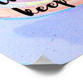 Waterverf en kalligrafie Wet van de attractie Quot Poster (Hoek)