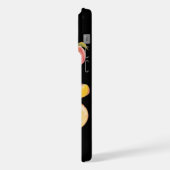 Waterverf en kleurrijke verse perzikplakjes, iPhone hoesje (Linkerkant)