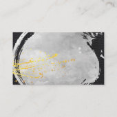 Waterverf en legant olieleer visitekaartje (Achterkant)