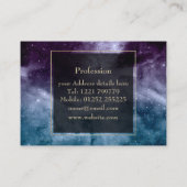 Waterverf en nebula abstract ontwerp visitekaartje (Achterkant)