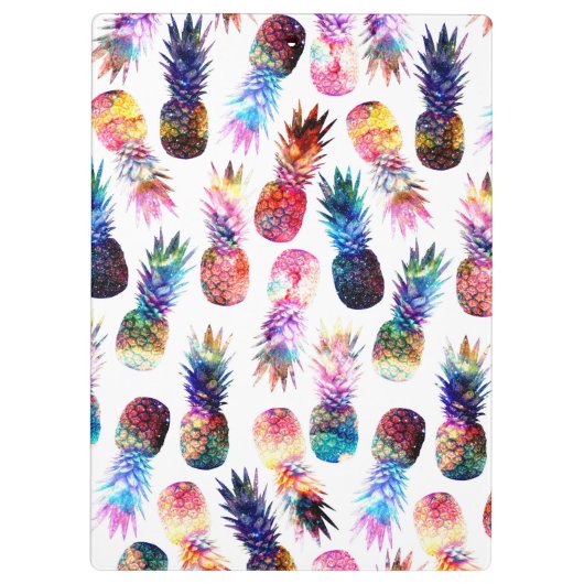 Waterverf en Nebula Ananassen Illustratie Klembord (Achterkant)