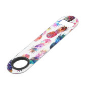 Waterverf en Nebula Ananassen Illustratie Speed Flessenopener (Voorkant Gekanteld)