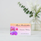 Waterverf en Orchideeën Evenementen Stijl Beauty D Visitekaartje (Staand voorkant)