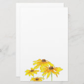 Waterverf en Pen Black Eyed Susan Briefpapier (Voorkant / Achterkant)