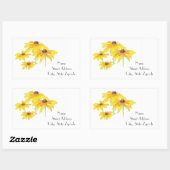 'Waterverf en pen Black Eyed Susan' labels (Vel)