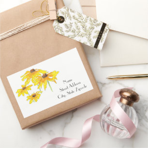 'Waterverf en pen Black Eyed Susan' labels