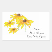 'Waterverf en pen Black Eyed Susan' labels (Voorkant)