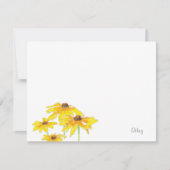 Waterverf en Pen Black Eyed Susan Notitiekaartje (Voorkant)