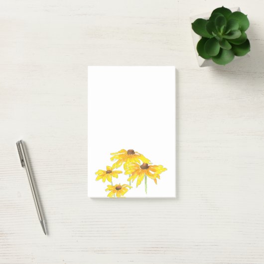 Waterverf en Pen Black Eyed Susan Post-it® Notes (Kantoor)