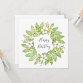 Waterverf en pen kaart (Voorkant / Achterkant in situ)