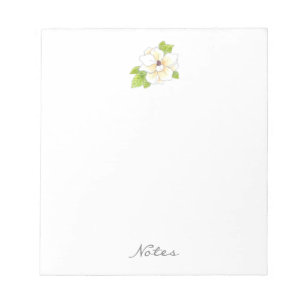 Waterverf en pen Magnolia Flower Notitieblok