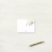 Waterverf en Pen Wisteria Post-it® Notes (Op bureau)