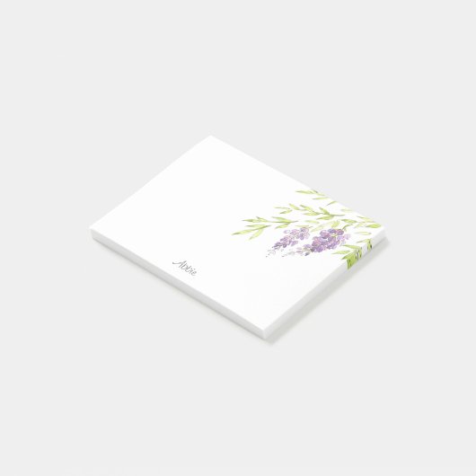 Waterverf en Pen Wisteria Post-it® Notes (Schuin)