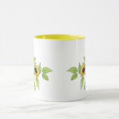 Waterverf en Pen Zonnebloemen Mok (Midden)