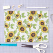 Waterverf en pen Zonnebloemen Patroon Tissuepapier (Craft)