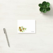 Waterverf en pen Zonnebloemen Post-it Opmerkingen Post-it® Notes (Kantoor)