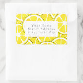 Waterverf- en penliezen rechthoekige sticker (Tas)