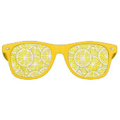 Waterverf- en penlikken retro zonnebril (Voorkant)
