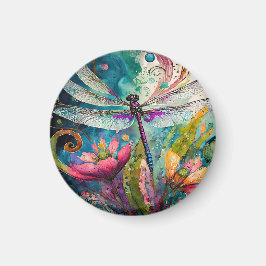 Waterverf en penmagneet Dragonfly Magnet