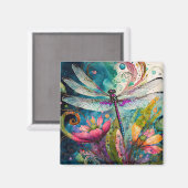 Waterverf en penmagneet Dragonfly Magnet (Voorkant / Achterkant)
